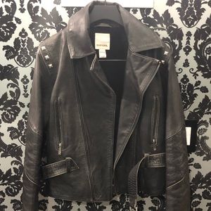 Diesel Studded Leather Motorcycle Jacket